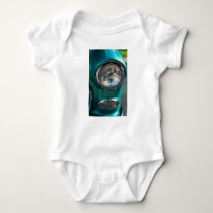 55 Chevy Headlight Baby Strampler