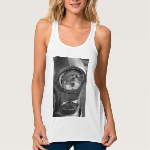 55 Chevy Headlight Graustufen Tank Top