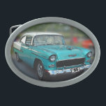 55 CHEVY OVALE GÜRTELSCHNALLE<br><div class="desc">Zwei-Ton 55 CHEVY Gürtelschnalle</div>