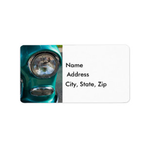 55 Chevy Scheinwerfer Adressaufkleber