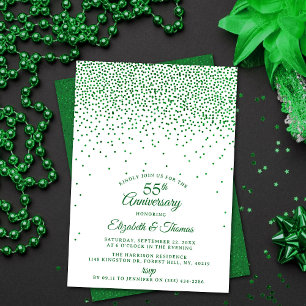 55. Emerald Wedding Jubiläum Einladung