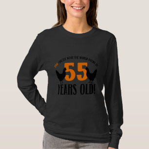 55. Geburtstag 55 Jahre altes Hühnchen-Bauer-Huhn T-Shirt