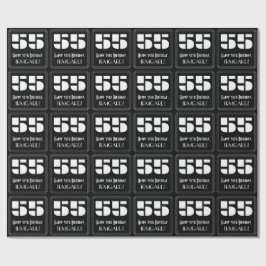 55. Geburtstag: Art Deco Inspiriert Look "55" & Na Geschenkpapier