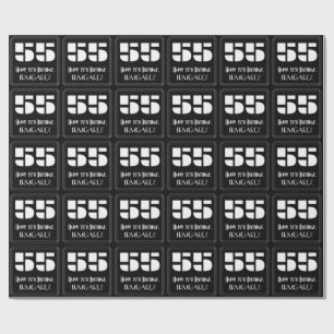 55. Geburtstag: Art Deco Inspiriert Look "55" & Na Geschenkpapier