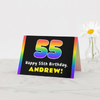 55. Geburtstag: Farbiger Regenbogen # 55, Individu