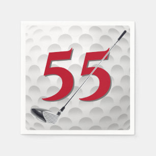 55. Geburtstag Golf Club Napkins Serviette