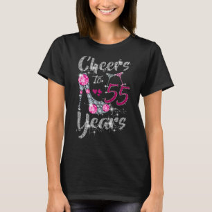 55. Geburtstag heiß auf 55 Jahre alten Wein hier h T-Shirt