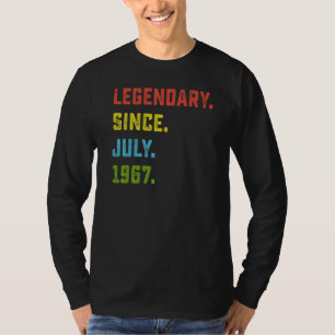 55. Geburtstag Legendary Seit Juli 1967 55 Jahre T-Shirt
