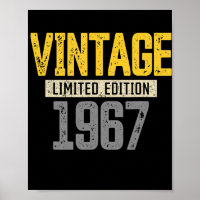 55. Geburtstag Männer Frauen Vintag 1967 55.