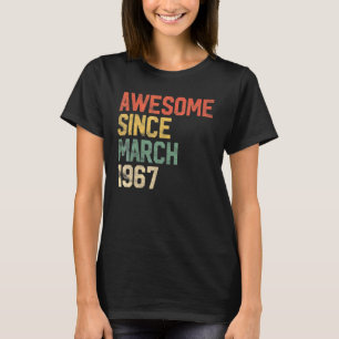 55. Geburtstag Phantastisch seit März 1967 55 Jahr T-Shirt
