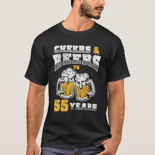 55. Geburtstag Prost und Bier auf 55 Jahre alt T-Shirt