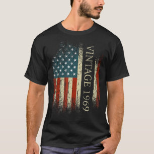 55. Geburtstag Vintage 1969 USA-Flagge 55 Jahre al T-Shirt