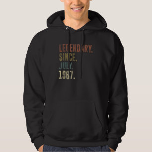 55. Geburtstag Vintage Legendär Seit Juli 1967 Hoodie