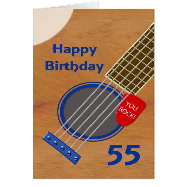 55. Geburtstags-Gitarre-Player Geburtstag (Vorne)