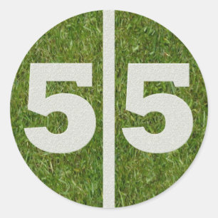 55. Geburtstags-Yard-Aufkleber Runder Aufkleber