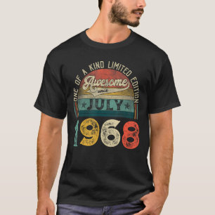 55. Geburtstagsdekorationen Juli 1968 Männer Fraue T-Shirt