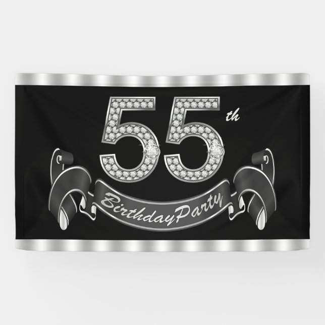 55. Geburtstagsfeier Banner (Horizontal)