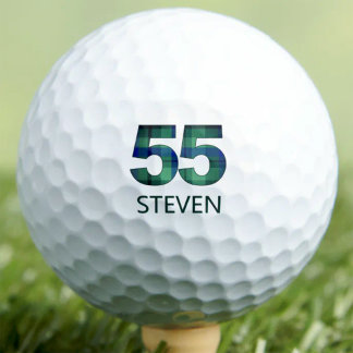 55. Geburtstagsgeschenk für Freund Grün Blau Karie Golfball