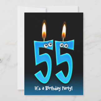 55. Geburtstagsparty Einladung