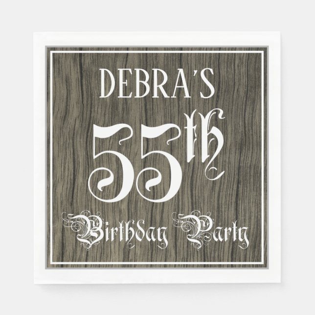 55. Geburtstagsparty - Extravagantes Drehbuch, Imi Serviette (Vorderseite)