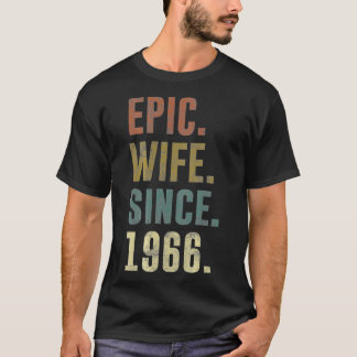 55. Hochzeitstag Epische Ehefrau seit 1966 Vint T-Shirt