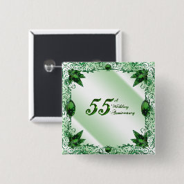 55. Hochzeitstag-Knopf Button