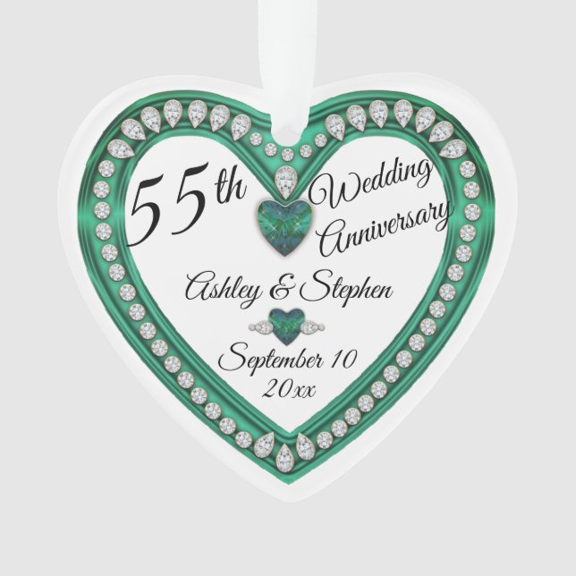 55. Hochzeitstagalexandrite-Diamant Ornament (Vorderseite)