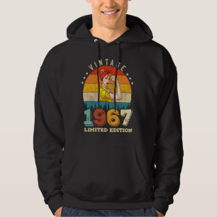 55 Jahre alt 1967 Vintage Frauen 55. Geburtstagsge Hoodie