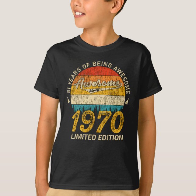55 Jahre alt 1970 Retro Phantastisch 55. Geburtsta T-Shirt (Vorderseite)