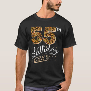 55 Jahre alt Geburtstag Leopard Print 55. Geburtst T-Shirt