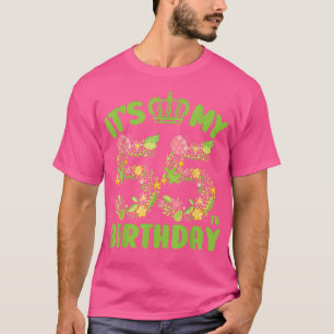 55 Jahre alt Geburtstagsfeier Blume Geburtstag sei T-Shirt