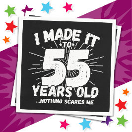55 Jahre alt Sarcastic Meme Funny 55. Geburtstag Serviette