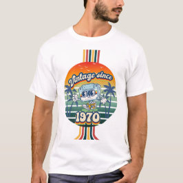 55 Jahre alt Vintag 1970 Kassettenrückwandler T-Shirt