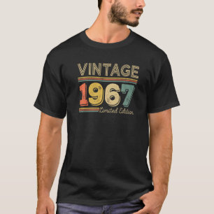 55 Jahre alt Vintage 1967 55. Geburtstag T-Shirt
