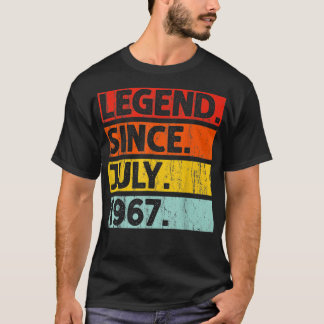 55 Jahre alte Geschenke Legend seit Juli 1967 55.  T-Shirt