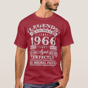 55 Jahre alte Geschenke Legende wurde 1966 Geboren T-Shirt