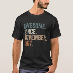 55 Jahre alte Geschenke Phantastisch seit November T-Shirt