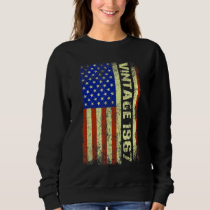 55 Jahre alte Geschenke Vintag 1967 amerikanische  Sweatshirt