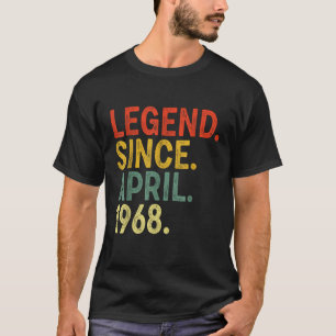 55 Jahre alte Legende seit April 1968 55. Geburtst T-Shirt