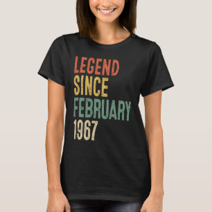 55 Jahre alte Legende seit Februar 1967 55. Geburt T-Shirt
