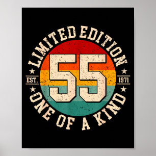55 Jahre alte limitierte Auflage 1971 zum 55. Poster