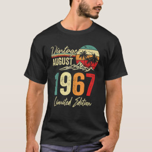 55 Jahre alte Vintage August 1967  55. Geburtstag T-Shirt