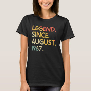 55 Jahre alte Vintage Legende seit August 1967 55. T-Shirt
