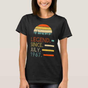 55 Jahre alter Retro Geburtstag Legende seit Juli T-Shirt