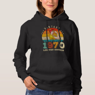 55 Jahre alter Tag 1970 Vintag 55. Geburtstagsfrau Hoodie
