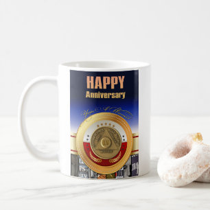 55 Jahre BENUTZERDEFINIERTER NAME AA Münze Du bist Kaffeetasse