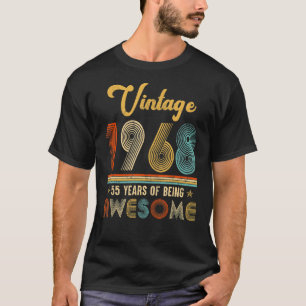 55 Jahre Vintag 1968 55. Geburtstag T-Shirt