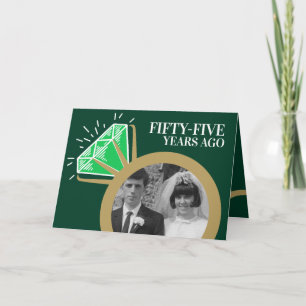 55. Jubiläum Emerald Gold Ring jetzt dann Foto Karte
