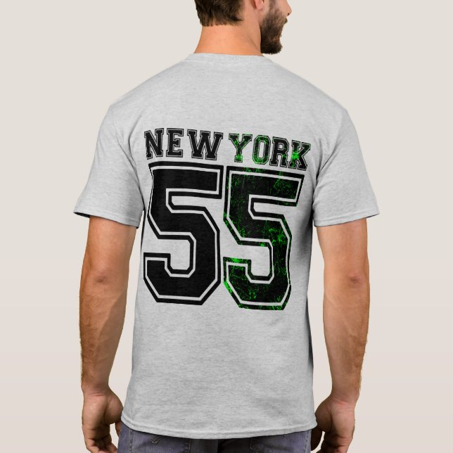 55 NEWYORK - Grunge Urban Streetwear Style T-Shirt (Rückseite)