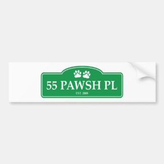 55 Pawsh Platz-Autoaufkleber Autoaufkleber